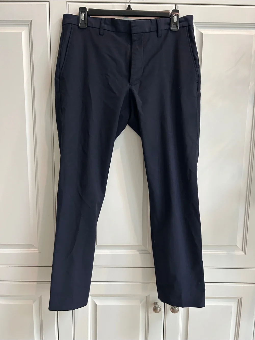Men's J Crew Navy Thompson Dress Pants - Tapered Fit